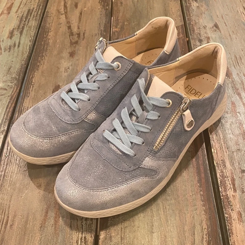 Fidelio US 9.5 (UK 7) Hallux Hi-Energy Sneakers Leather Shoes Blue Women’s